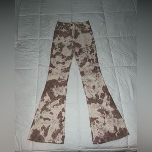 Forever 21 patterned bell bottoms in size small.